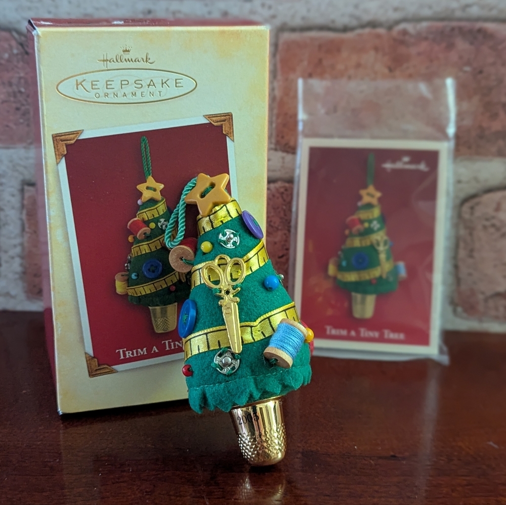 Hallmark Trim A Tiny Tree 2005 Keepsake ornament Sewing
